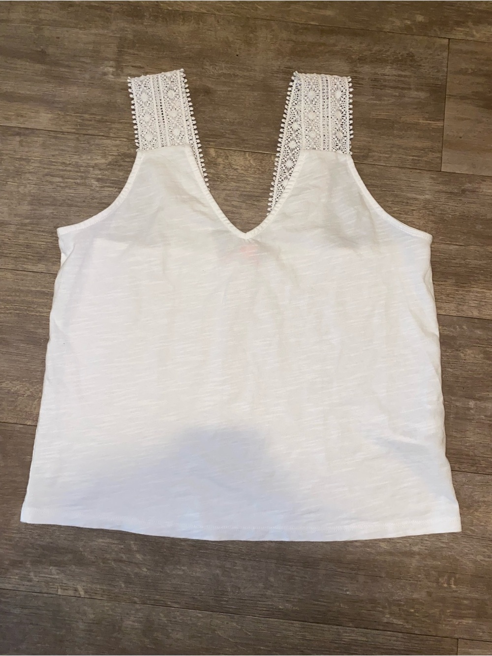 Joe Fresh Lace Shoulder Tank Top